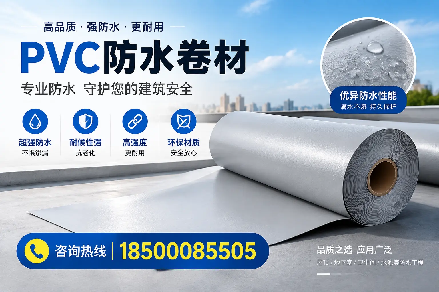 清远地区pvc防水卷材的市场现状与发展趋势